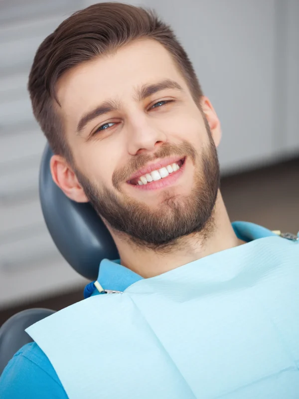 Dental crown fitting consultation with dentist at Rivers Dentistry Carbondale