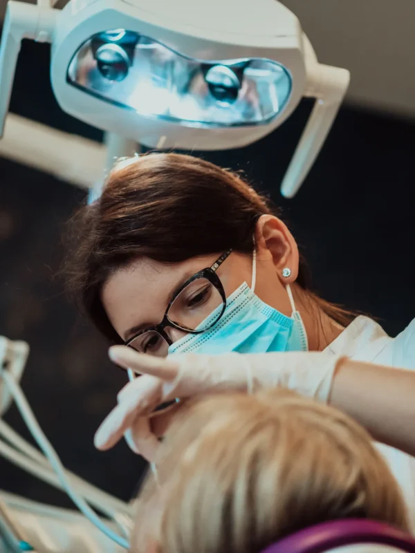 Root canal treatment patient in dental chair at Rivers Dentistry Carbondale
